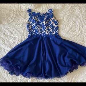 royal blue homecoming dress, size 8, never worn
